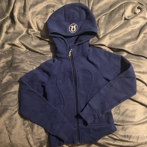 Blue lululemon zip up hoodie
